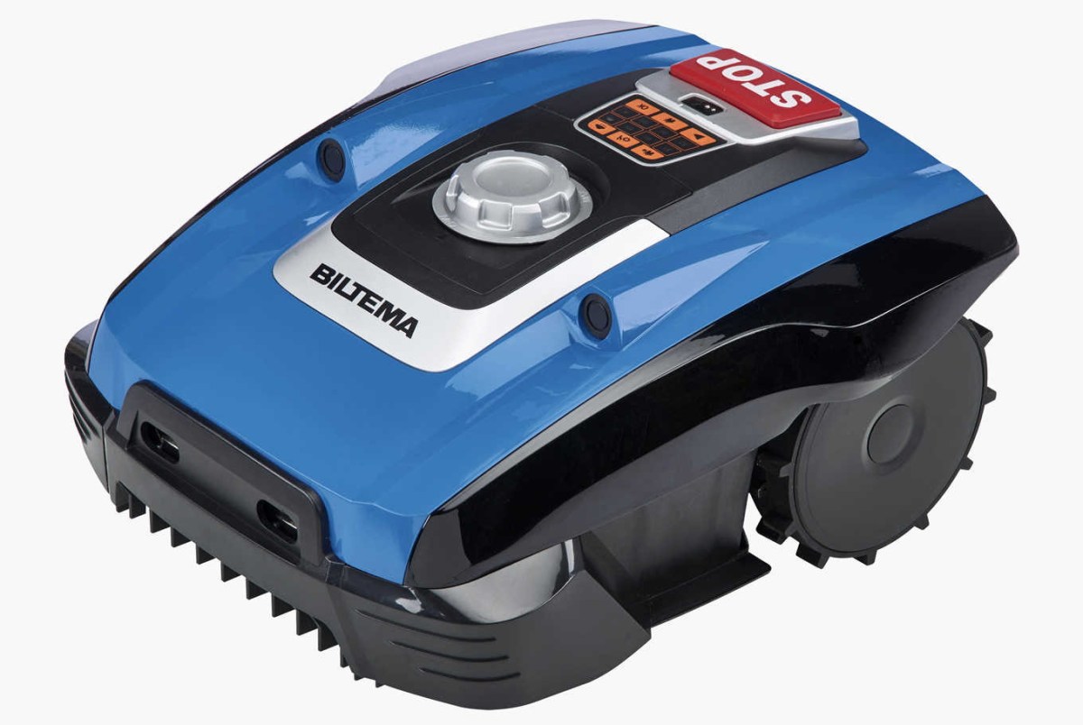 Biltema RM300 – billig robotgräsklippare med ultraljudssensorer